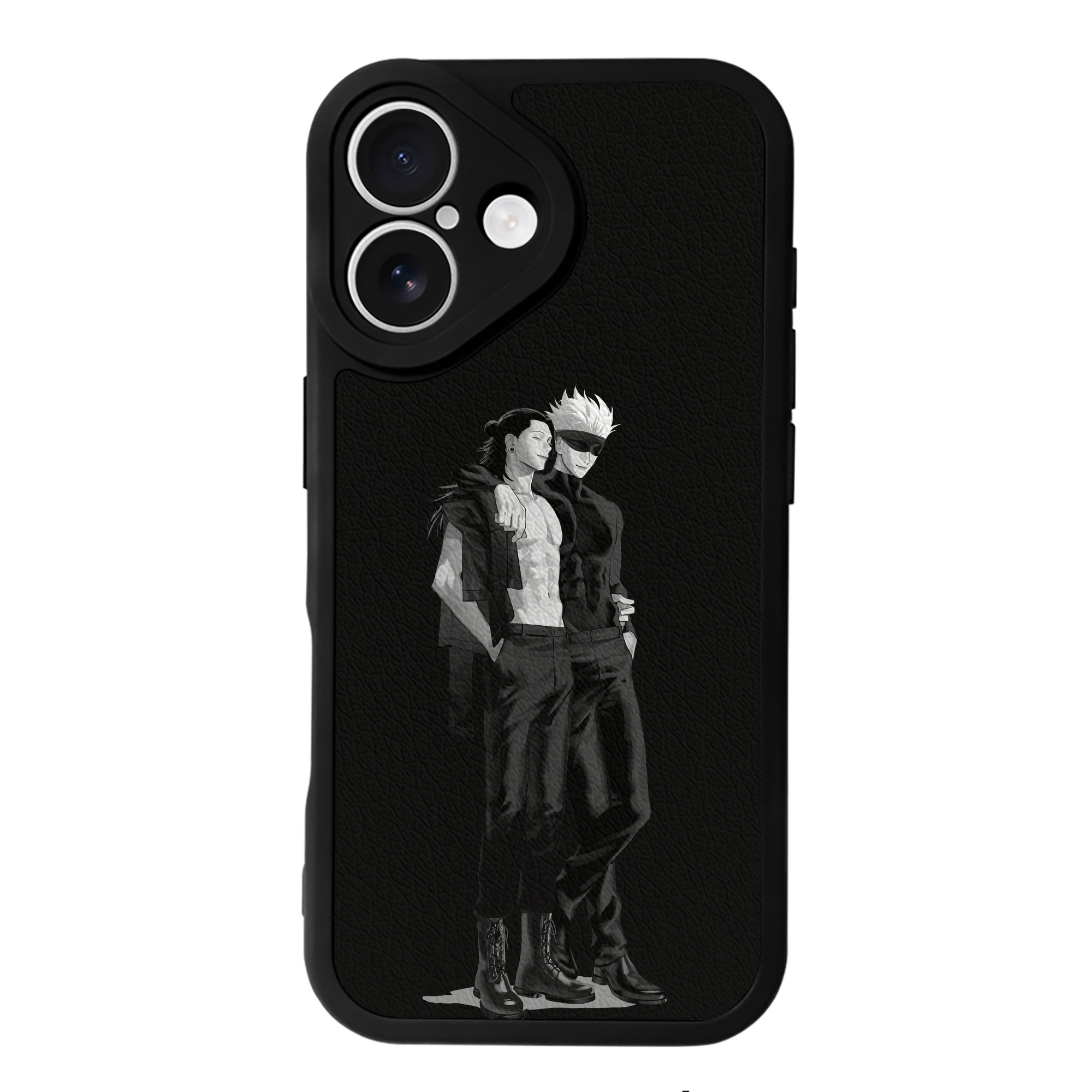 （画像用） 呪術廻戦 Jujutsu Kaisen 【iPhone 16シリーズ対応】シリコンスマホケース（レザー調） 材質：シリコン